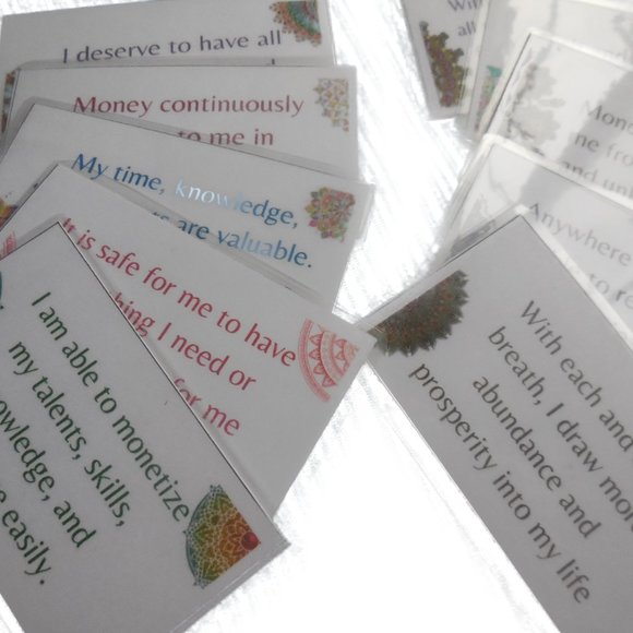 8 Cash Envelopes Budgeting System Laminated Set + bills due slips, affirmations - Picture 7 of 8